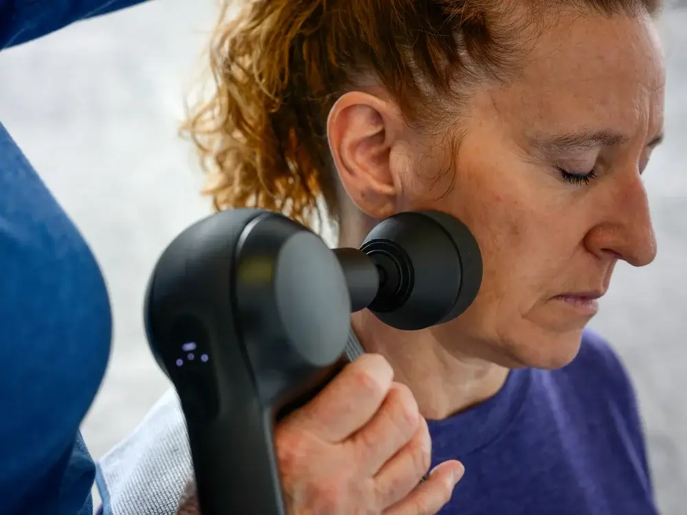 Percussion Therapy supporting muscle health, flexibility, and recovery